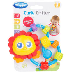 Playgro Curly Critter Lion Baby Teether Rattle
