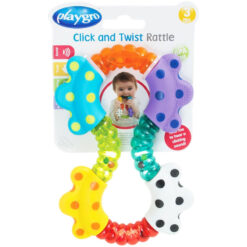 Playgro Click And Twist Rattle Baby Teether Toy