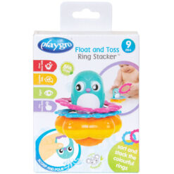 Playgro Float And Toss Ring Stacker Penguin Water Baby Bath Toy