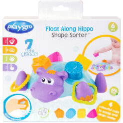 Playgro Float Along Hippo Shaper Sorter Water Baby Bath Toy