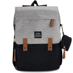 Deluxe Syllable Momme & Baby Maternity Bag Black