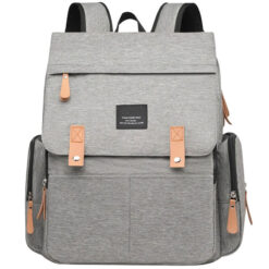 Deluxe Syllable Momme & Baby Maternity Bag Grey