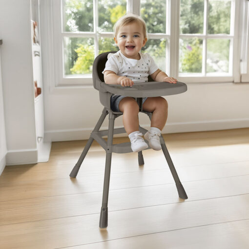 Dolu Nuve Baby High Chair Grey - Image 2