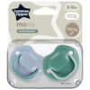 Tommee Tippee 6-18m Moda Soothers Pacifiers Green