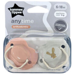 Tommee Tippee 6-18m Anytime Soothers Pacifiers Bunny