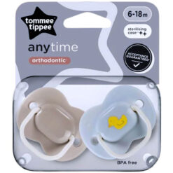 Tommee Tippee 6-18m Anytime Soothers Pacifiers Duck