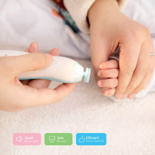 Little Angels Original Baby Electric Nail Trimmer Blue - Image 3