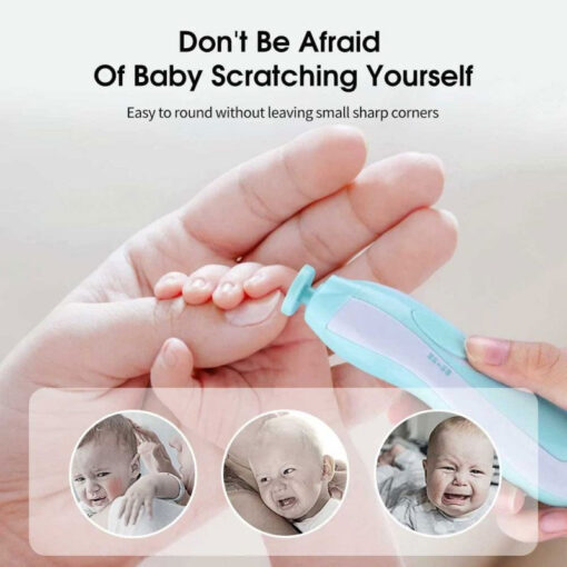 Little Angels Original Baby Electric Nail Trimmer Blue - Image 7
