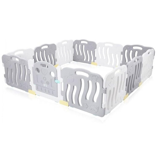 XXL Trendy Baby Safety Playground Fence Playpen White & Grey