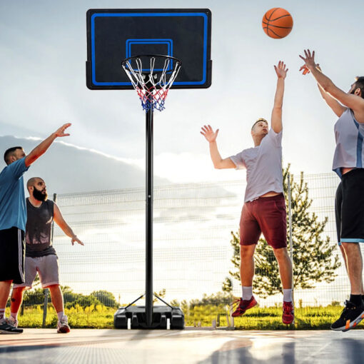 Professional XL Basketball Hoop Set With Black Backboard Adjust - Image 2