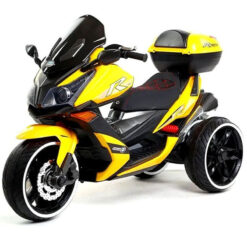 Cool 12V 3x Wheels Electric Motorbike Bike Yellow