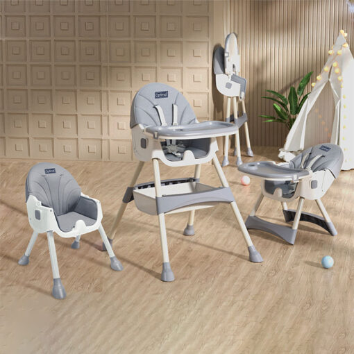 Optimal 2 in 1 Multifunctional Baby High Chair Grey - Image 2