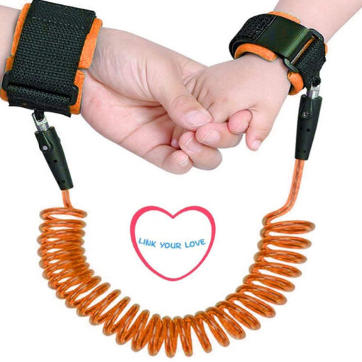 Child Safety 1 Year+ Anti Loss Walking Hand Strap Orange