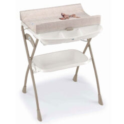 Cam Volare 2 in 1 Baby Bath & Changing Table Bear Lines Beige