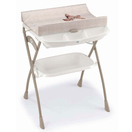 Cam Volare 2 in 1 Baby Bath & Changing Table Bear Lines Beige