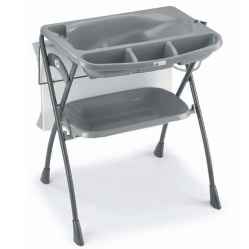 Cam Volare 2 in 1 Baby Bath & Changing Table Bunny Dots Grey - Image 2