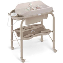 Cam Cambio 2 in 1 Baby Bath & Changing Table Bear Bubbles Greige