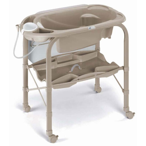 Cam Cambio 2 in 1 Baby Bath & Changing Table Bear Bubbles Greige - Image 2