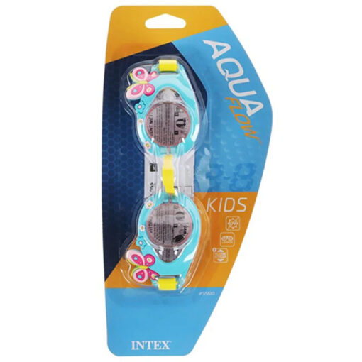Intex 3-8 Years+ Aqua Flow Kids Water Goggles Butterfly Pink