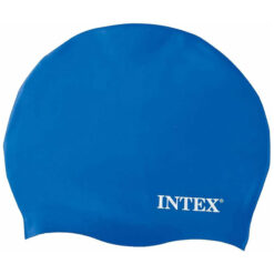 Intex 8 Years+ Aqua Flow Silicone Swim Cap Hat Blue
