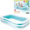 Intex 2.62 x 1.75m Inflatable Swimming Pool Rectangle Blue