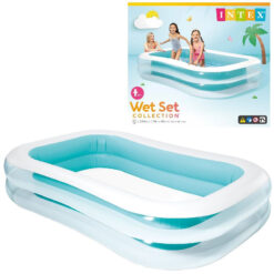 Intex 2.62 x 1.75m Inflatable Swimming Pool Rectangle Blue