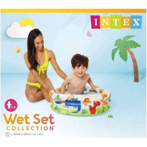 Intex 61cm Inflatable Swimming Pool Round Dino