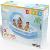 Intex 2.29 x 1.91m Inflatable Swimming Pool With Bench & Canope Blue