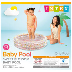 Intex 86cm Inflatable Swimming Pool Round Flowers