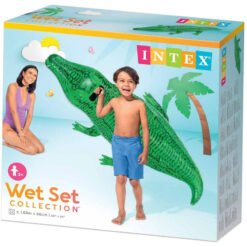 Intex 168 x 86cm Floating Mattress Crocodile