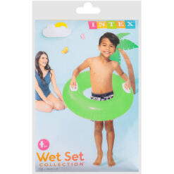 Intex 76cm Wet Set Collection Tube Floating Inflatable Ring Green