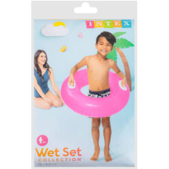 Intex 76cm Wet Set Collection Tube Floating Inflatable Ring Pink