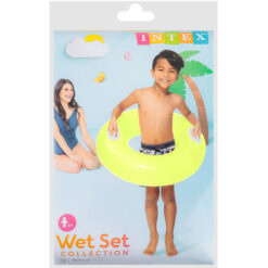 Intex 76cm Wet Set Collection Tube Floating Inflatable Ring Yellow