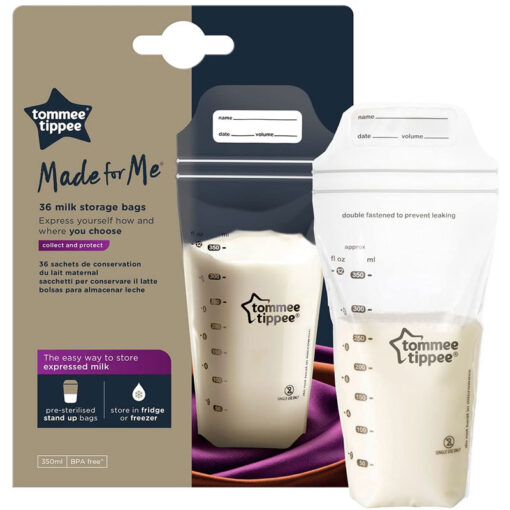 Tommee Tippee Manual Breast Pump + FREE 36x 350ml Milk Storage Bags - Image 4