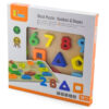Viga Block Puzzle Numbers & Shapes Wood Toy - Image 2