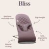 BabyBjorn Baby Bouncer Bliss Woven Classic Quilt Anthracite - Image 11