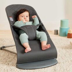 Alternative view of BabyBjorn Baby Bouncer Bliss Woven Classic Quilt Anthracite