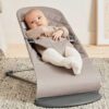 BabyBjorn Baby Bouncer Bliss Woven Classic Quilt Sand Grey - Image 2