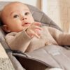 BabyBjorn Baby Bouncer Bliss Woven Classic Quilt Sand Grey - Image 3