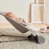 BabyBjorn Baby Bouncer Bliss Woven Classic Quilt Sand Grey - Image 4
