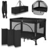 Lionelo Playpen Bed Laura Black Carbon - Image 2
