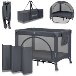 Alternative view of Lionelo Playpen Bed Laura Grey Concrete