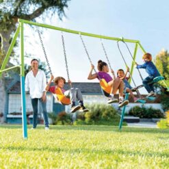 Alternative view of Intex XL Metal Swing Set With 2x Seats & Glider Multicolor