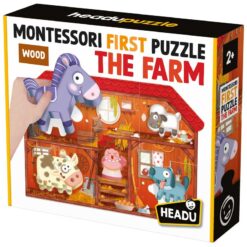 Headu Montessori Wood First Puzzle The Farm