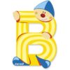 Janod 1x Wood Clown Alphabet Letter B