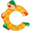 Janod 1x Wood Clown Alphabet Letter C