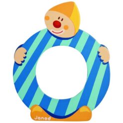 Janod 1x Wood Clown Alphabet Letter O