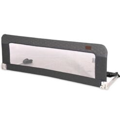 Trendy 150cm Universal Baby Bedrail Bedguard Quilted Dark Grey
