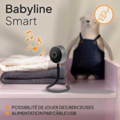 Alternative view of Lionleo Flexible Babyline Smart Phone Video Baby Monitor Black