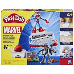 Play Doh Marvel Spiderman Launch & Slice Battle